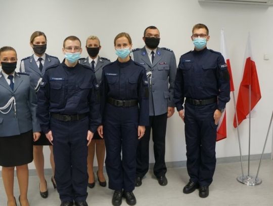 Ślubowanie nowo przyjętych policjantów