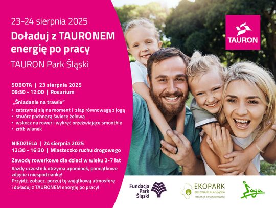 Smoothie wykręcone na rowerze, wianki z suszonych kwiatów i medale dla małych cyklistów – energetyczny weekend w TAURON Parku Śląskim