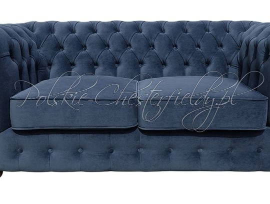 Sofa Chesterfield welurowa Polskie Chesterfieldy