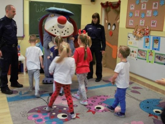 Sznupek z wizytą w przedszkolu