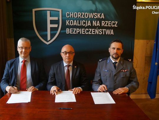 Uroczyste podpisanie aktu powołującego Chorzowską Koalicję na Rzecz Bezpieczeństwa