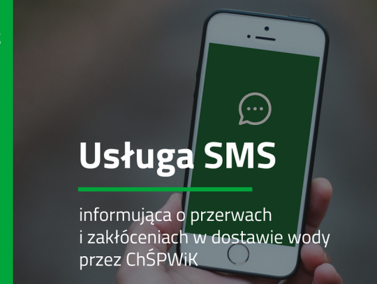 Usługa informacyjna SMS dla mieszkańców od Przedsiębiorstwa Wodociągów i Kanalizacji