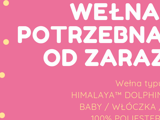 "Wełna potrzebna od zaraz"