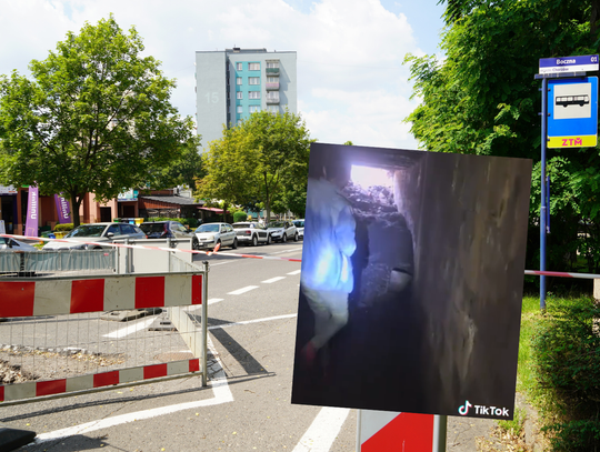 Weszli do tunelu na ul. Bocznej. “Jak będzie 100 tysięcy wyświetleń, to idziemy dalej”