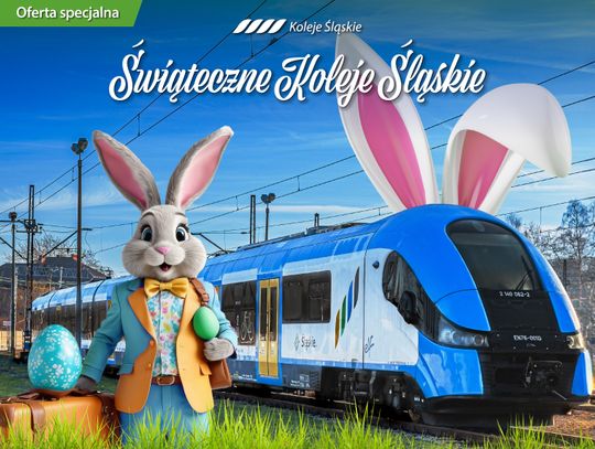 Wielkanoc z Kolejami Śląskimi: podróżuj do woli z rodziną lub znajomymi za 50 zł dziennie, a z Kaeśką jeszcze taniej