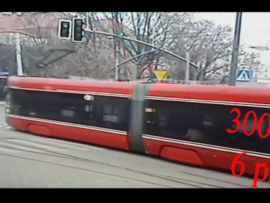 Wpadka motorniczej podczas działań "Bezpieczne Skrzyżowanie"