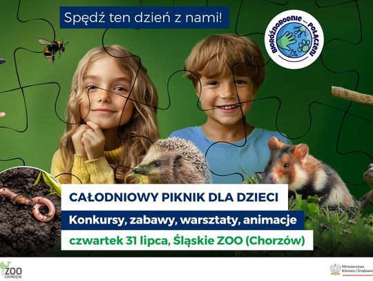 Wyjątkowy piknik dla dzieci w Śląskim Ogrodzie Zoologicznym! Przygotowano osiem stref tematycznych!