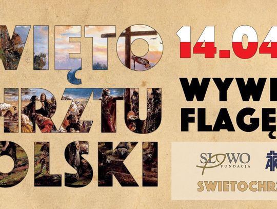 Wywieś flagę na rocznicę Chrztu Polski. Prezydent Świętochłowic zachęca mieszkańców do udziału w akcji