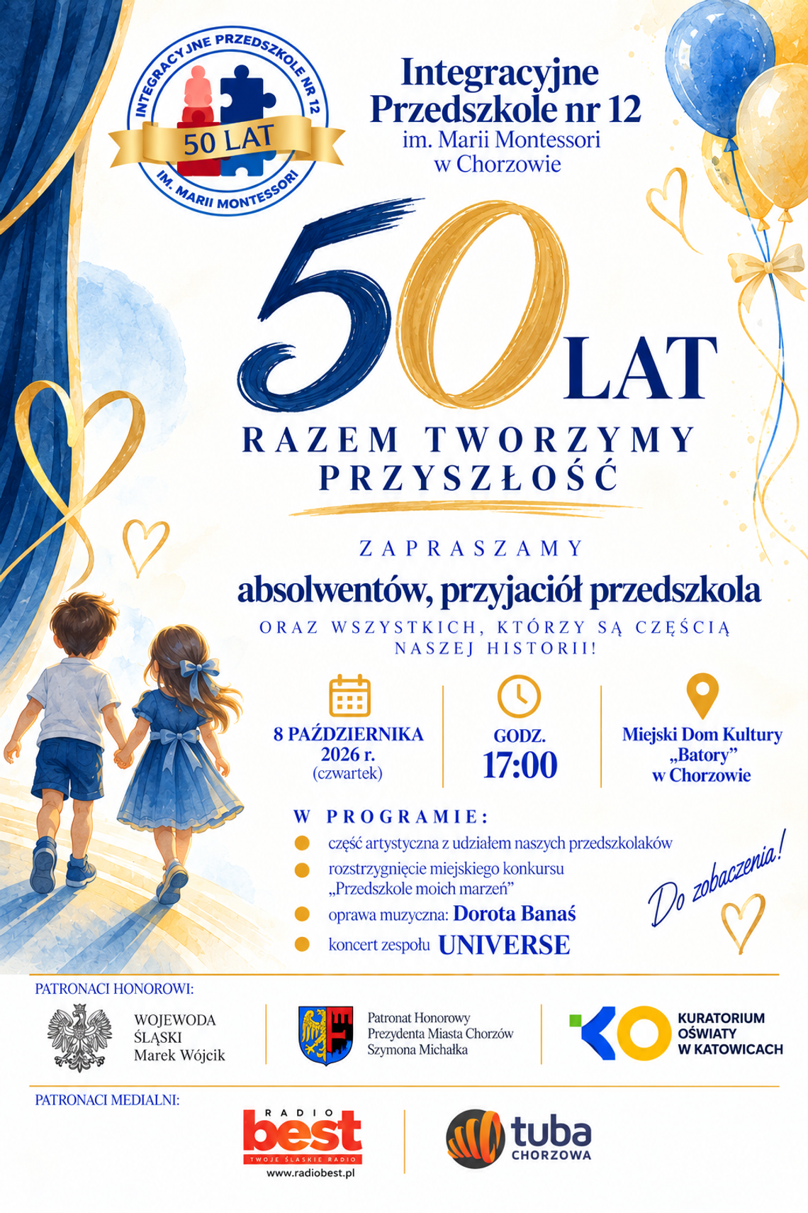 50 lat Integracyjnego Przedszkola nr 12 w Chorzowie. Dziś jubileuszowa gala w MDK Batory