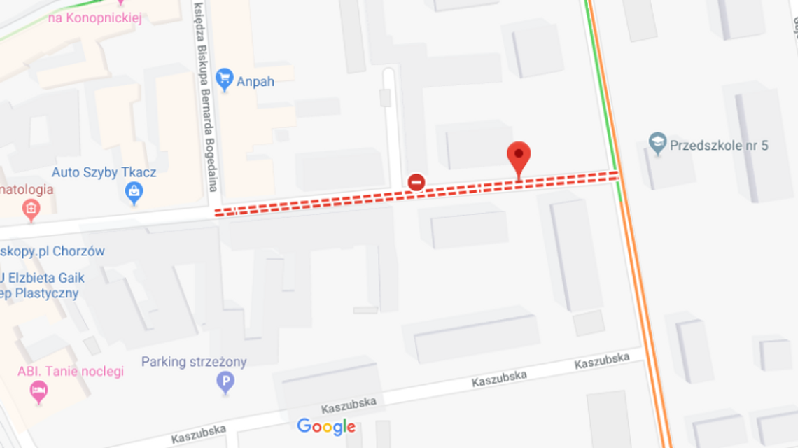 Awaria na ul. Karpińskiego