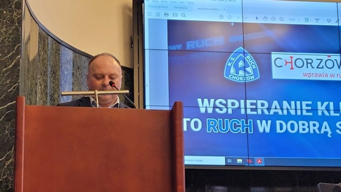 "Bez wspierania Miasta oraz Kibiców klub nie może istnieć" - Seweryn Siemianowski. Miasto przekaże 1,8 mln zł na wykup akcji Ruchu Chorzów