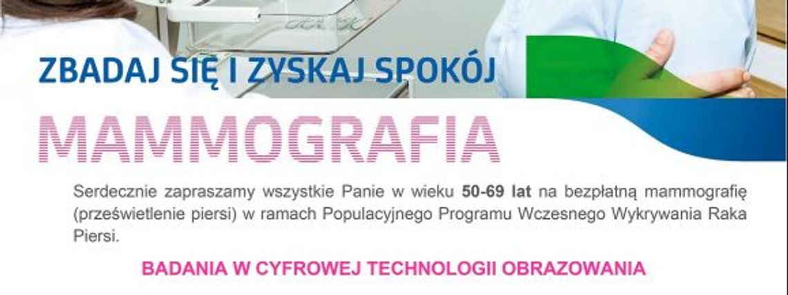 Bezpłatna mammografia Bezpłatna mammografia