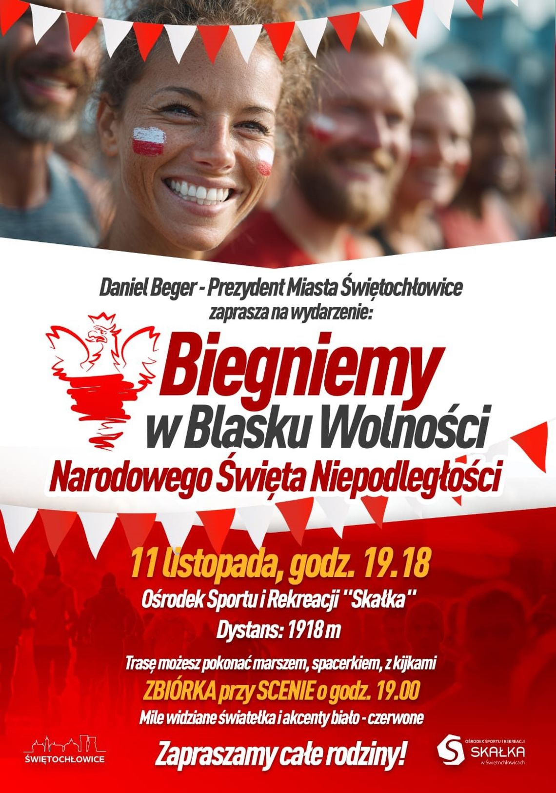 „Biegniemy w blasku wolności” – Bieg Niepodległościowy w Świętochłowicach