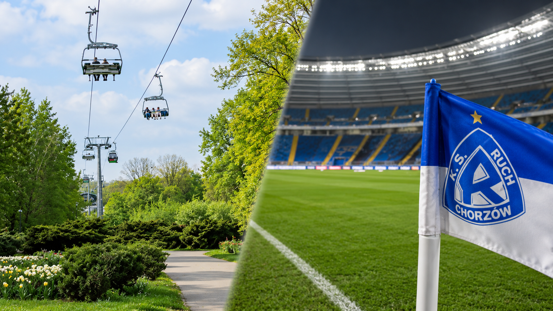 Bilet na Ruch daje zniżkę na Elkę. Przejazd za 19,20 zł Archiwalne zdjęcia kolejki Elka i meczu Ruchu Chorzów na Stadionie Śląskim