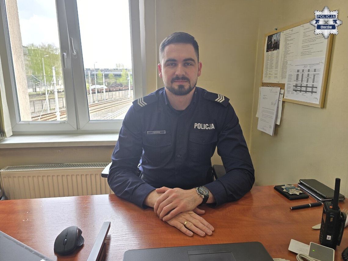 Błyskawiczna reakcja chorzowskiego dzielnicowego. Dzięki swojemu opanowaniu uratował życie 70-latka