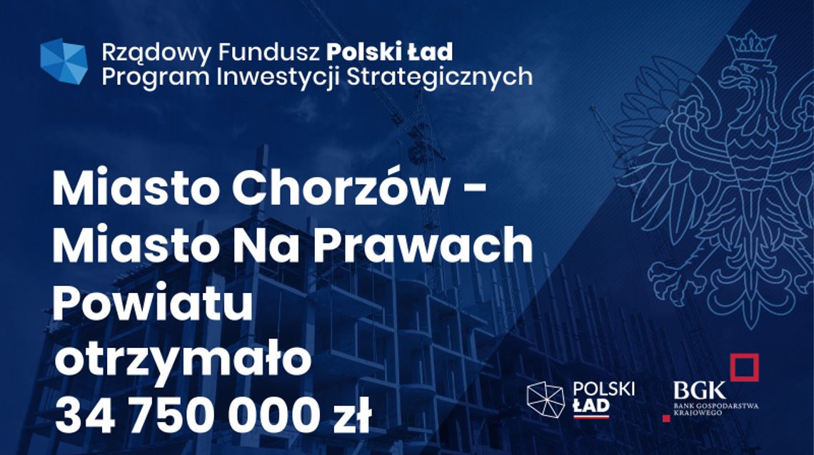 Chorzów otrzyma pieniądze z "Polskiego Ładu"