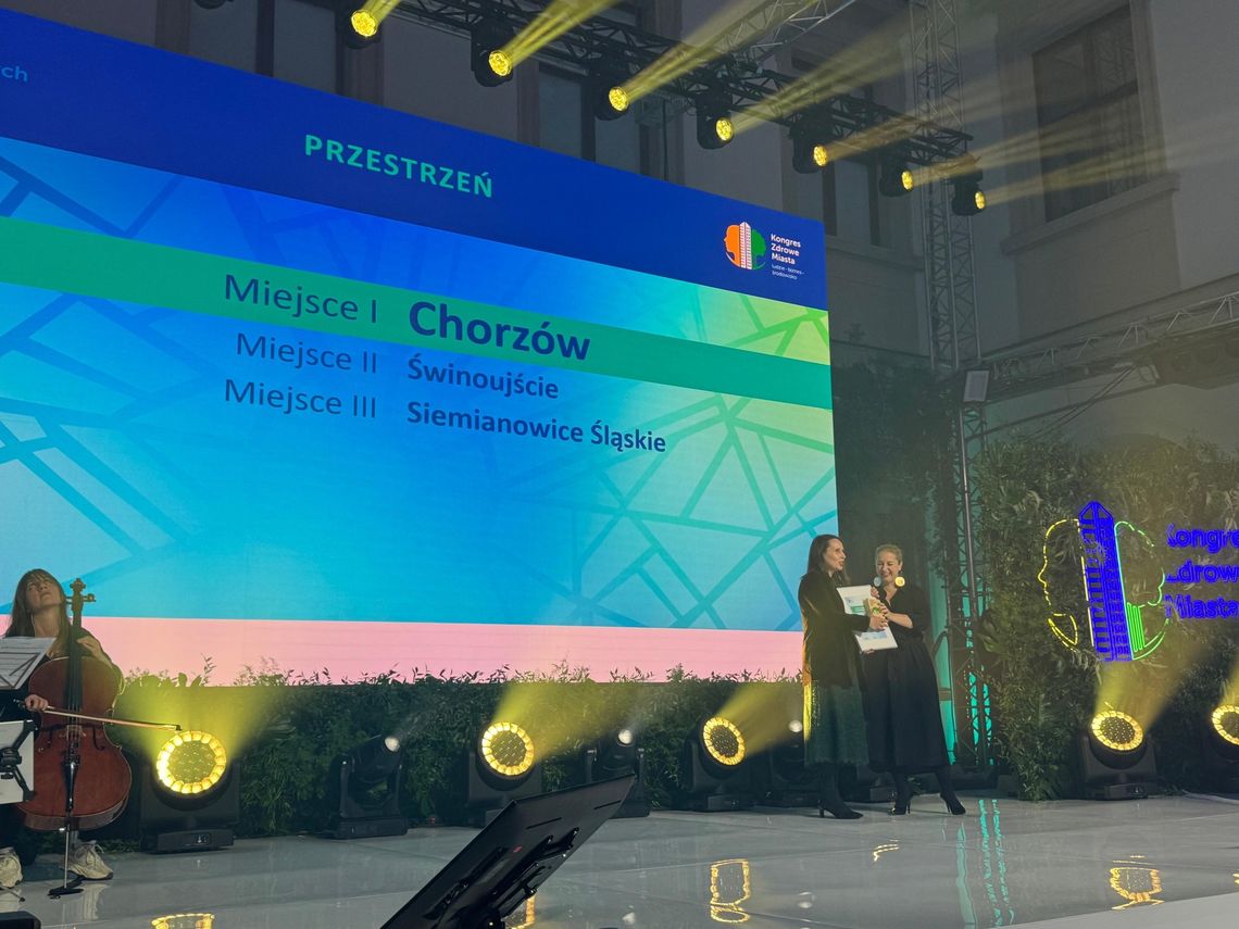 Chorzów po raz trzeci liderem w kategorii Przestrzeń. "Jesteśmy najbardziej parkowym i zielonym miastem w Polsce"