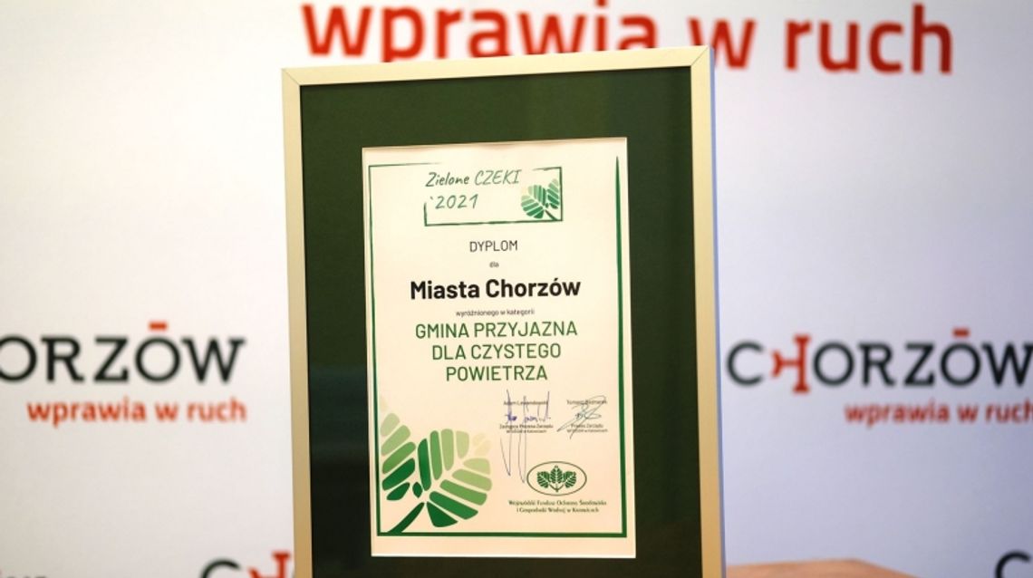 Chorzów to "Gmina przyjazna dla czystego powietrza". Rozdano "Zielone Czeki" Chorzów to "Gmina przyjazna dla czystego powietrza". Rozdano "Zielone Czeki"