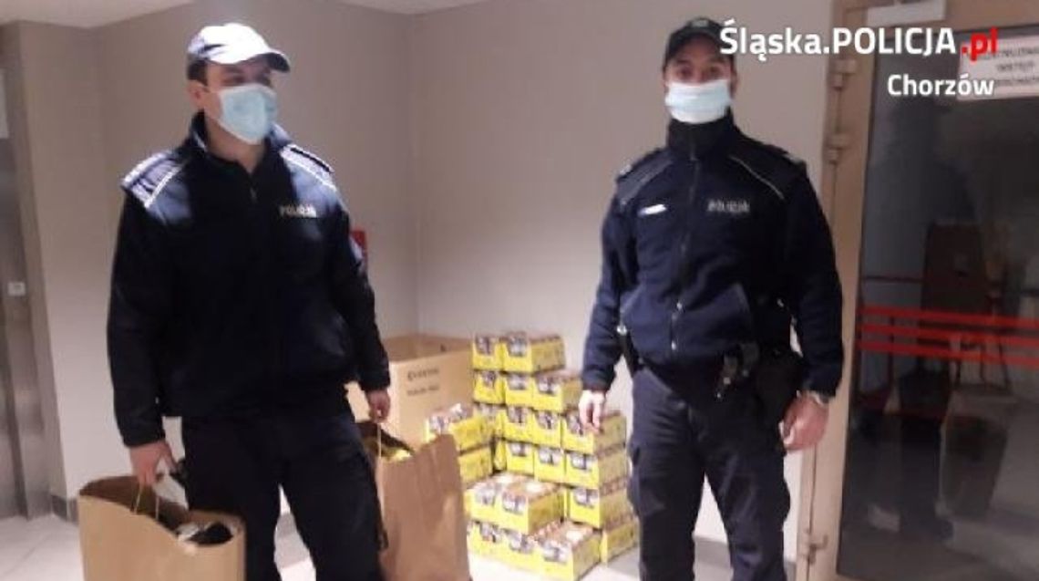 Chorzowscy policjanci zorganizowali zbiórkę dla uchodźców z Ukrainy