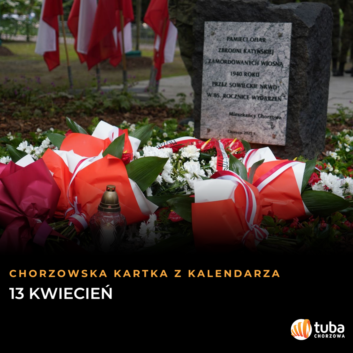 Chorzowska Kartka z Kalendarza: 13 kwietnia. Pamięć o bohaterach i wspaniałych ludziach