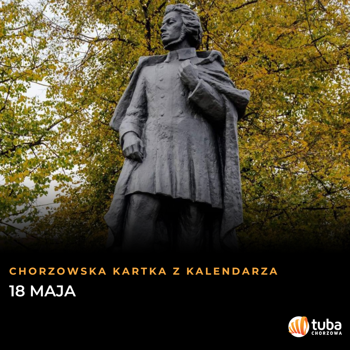 Chorzowska Kartka z Kalendarza: 18 maja. Od wielkiego wieszcza na cokole po sportowe legendy Chorzowska Kartka z Kalendarza: 18 maja. Od wielkiego wieszcza na cokole po sportowe legendy
