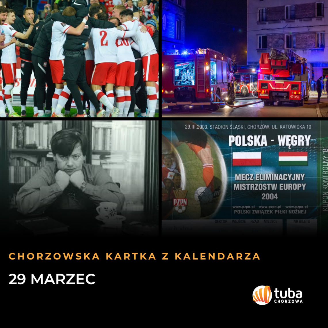 Chorzowska Kartka z Kalendarza - 29 marzec: Awans na Mundial, pożary i Niedziela Palmowa!