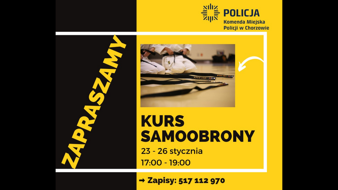 Darmowy kurs samoobrony z chorzowską policją [ZAPISY ZAKOŃCZONE]