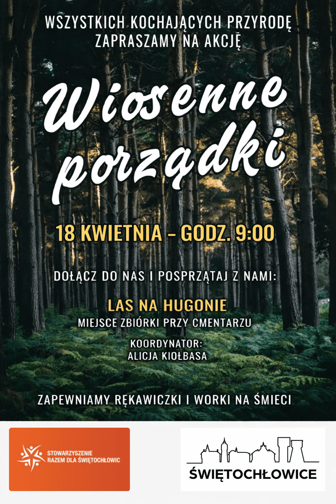 Dołącz do sprzątania terenów leśnych na Hugobergu. Zaprasza miasto i lokalne stowarzyszenie!