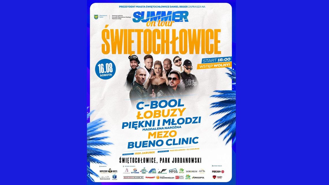 Festiwal Summer on Tour zawita do Świętochłowic! Na scenie pojawią się C-Bool, Mezo czy Łobuzy