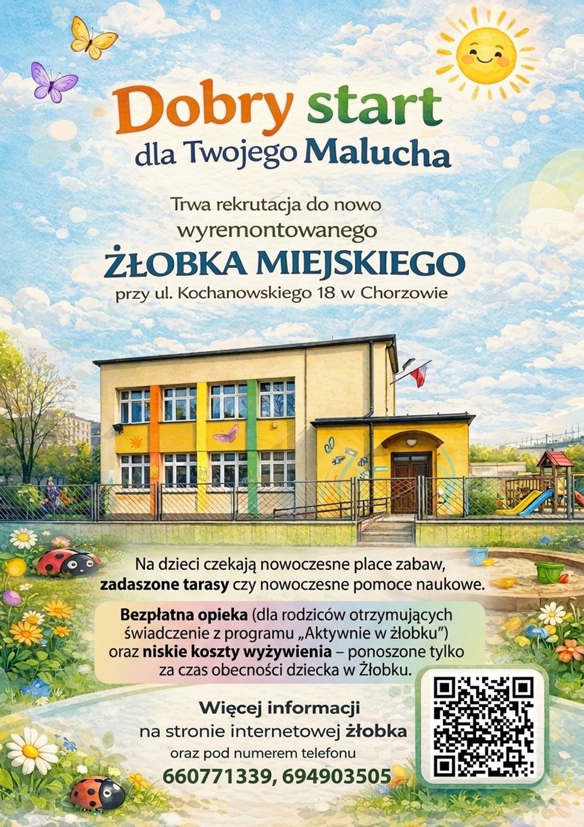 Filia chorzowskiego żłobka przy ul. Kochanowskiego zostanie wyremontowana. Zapisy już trwają