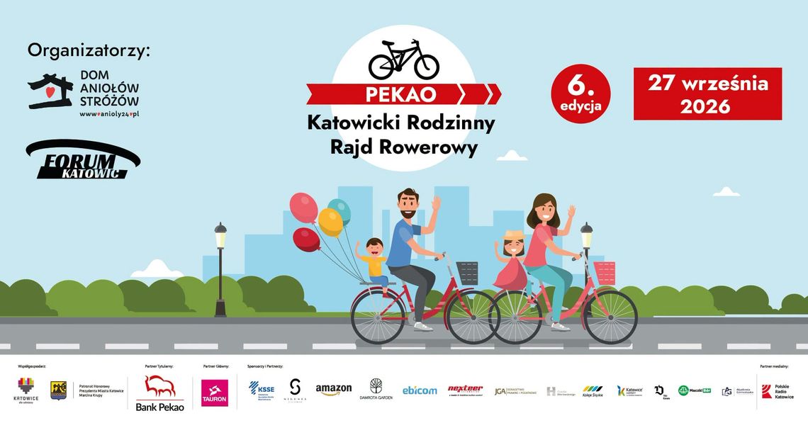 Już w niedzielę jeździmy, aby pomagać dzieciom - Pekao Katowicki Rodzinny Rajd Rowerowy Już w niedzielę jeździmy, aby pomagać dzieciom - Pekao Katowicki Rodzinny Rajd Rowerowy