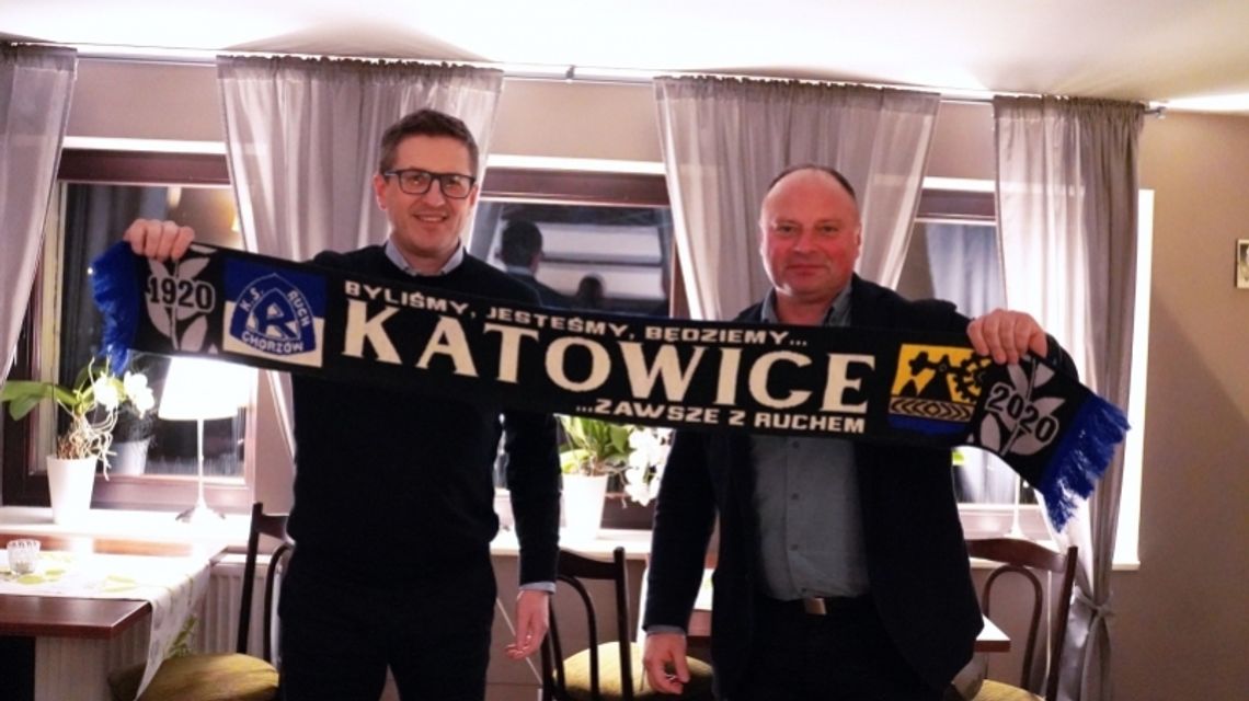 Kibic Rafał na obiedzie z prezesem