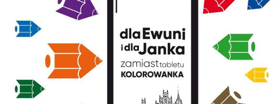 Kolorowanka zamiast laptopa