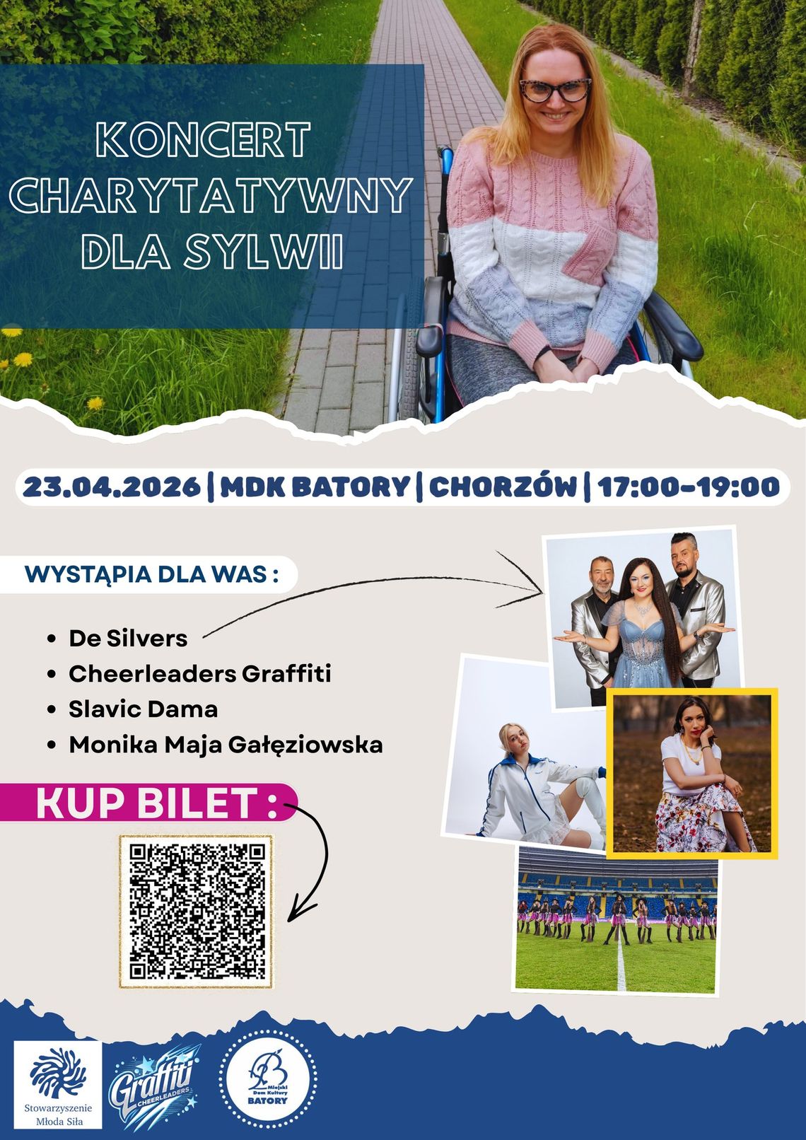 Koncert charytatywny w MDK Batory. Zbierają na rehabilitację Chorzowianki
