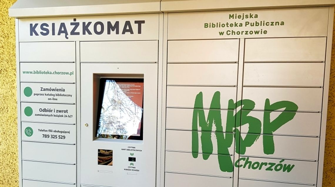 Książkomat, nowoczesny sposób wypożyczenia książki w Chorzowie – Maciejkowicach [ZDJĘCIA]