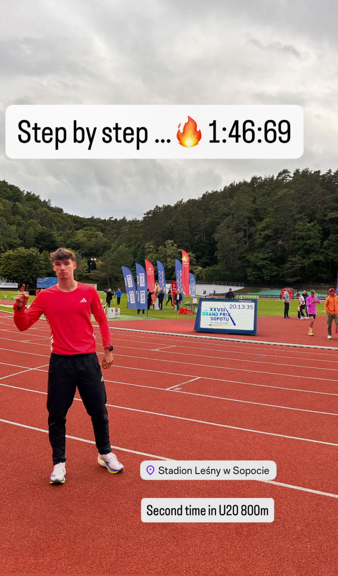 Łukasz Zaczyk z drugim wynikiem w Europie na 800 m! Łukasz Zaczyk z drugim wynikiem w Europie na 800 m!