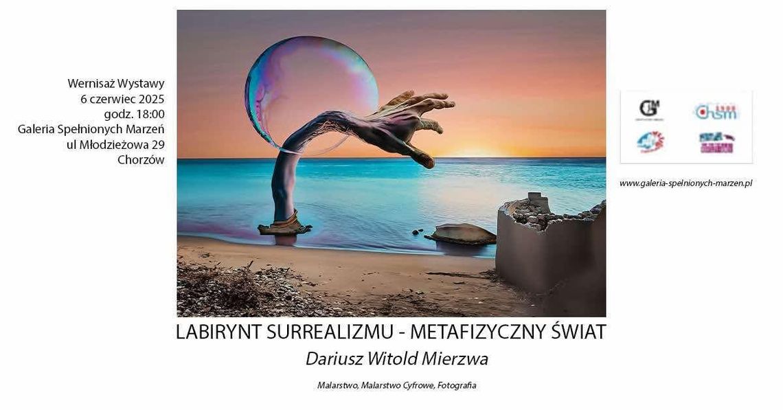 Magia surrealizmu w sercu Chorzowa – wystawa Dariusza Witolda Mierzwy w Galerii Spełnionych Marzeń