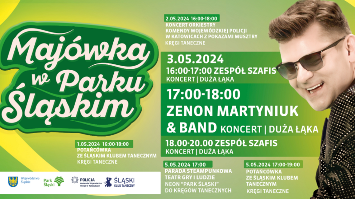 Majówka w Parku Śląskim: tańce, obchody Dnia Flagi i koncert Zenona Martyniuka! [PROGRAM]