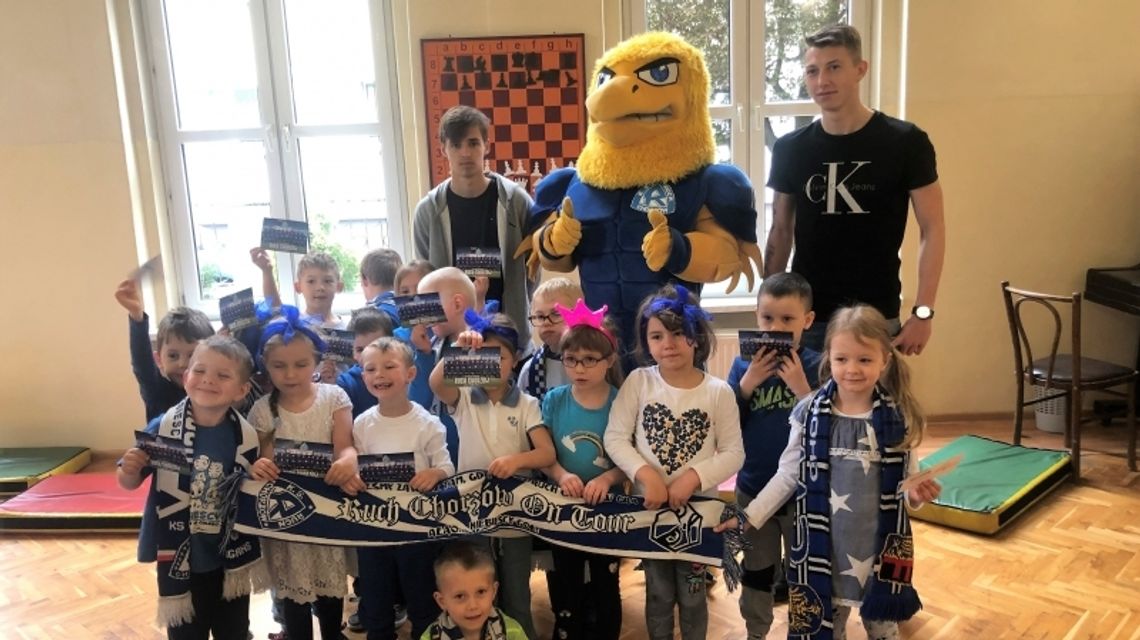 Niebiescy u przedszkolaków Niebiescy u przedszkolaków