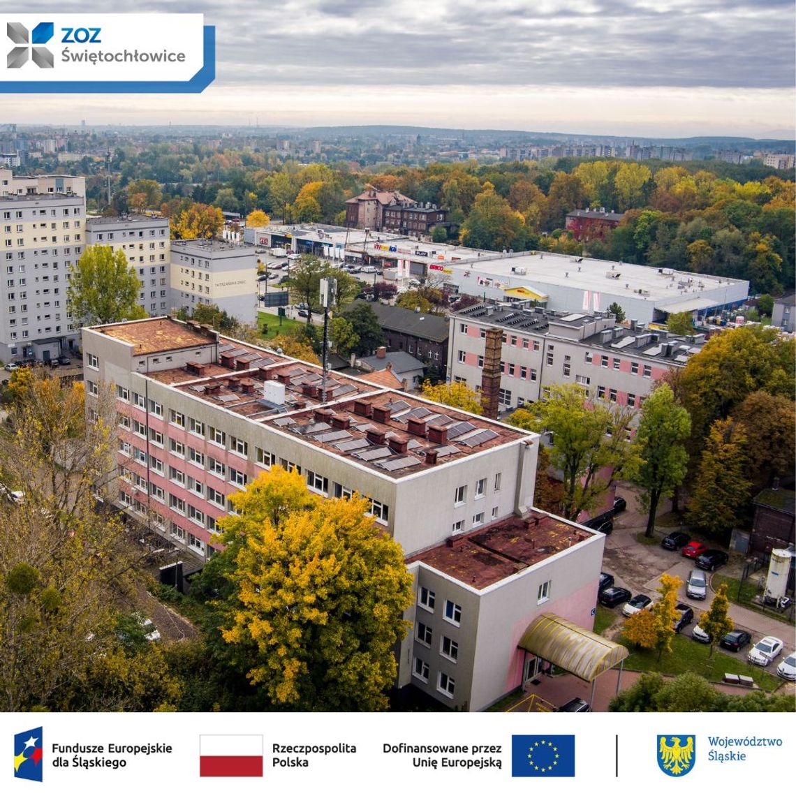 Nowa energia w szpitalu w Świętochłowicach. Na dachach zamontowano fotowoltaikę! Nowa energia w szpitalu w Świętochłowicach. Na dachach zamontowano fotowoltaikę!