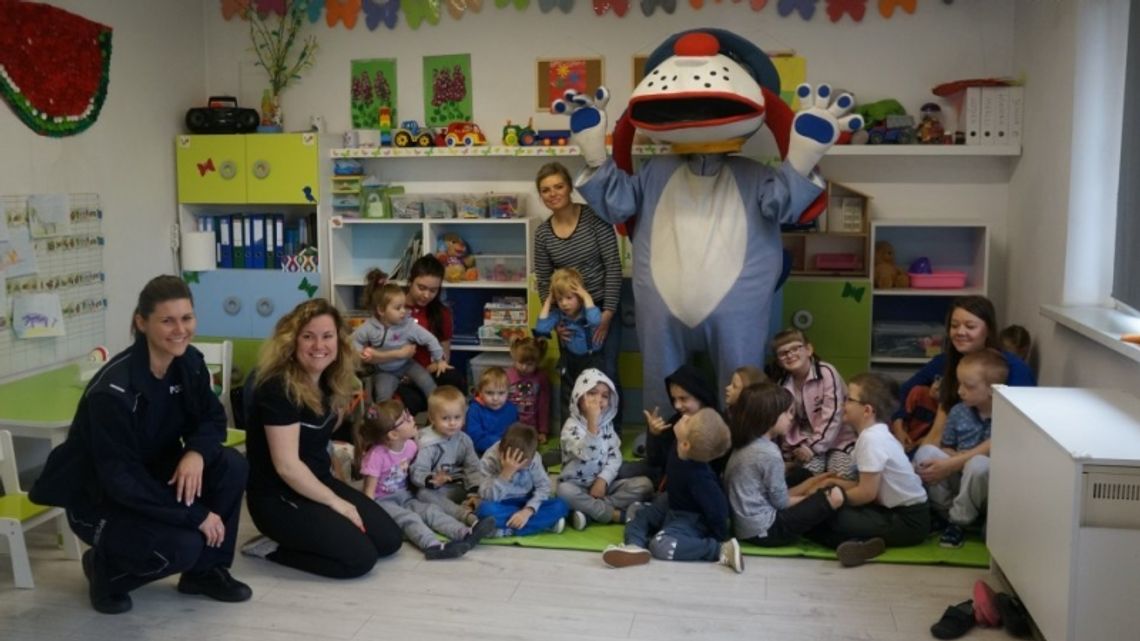 O bezpieczeństwie z policyjną maskotką