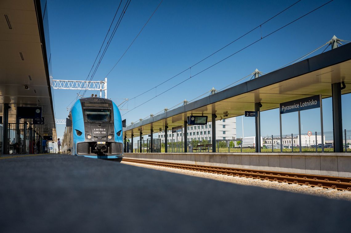 Od 2 lipca więcej pociągów Kolei Śląskich na lotnisko w Pyrzowicach