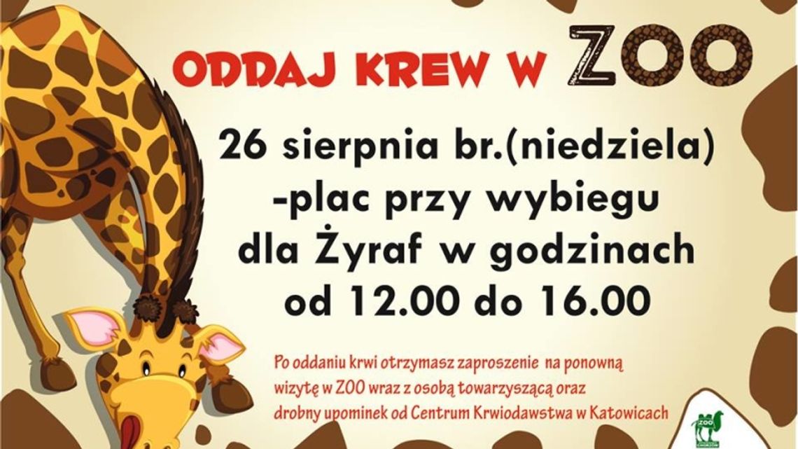 Oddaj krew w ZOO!