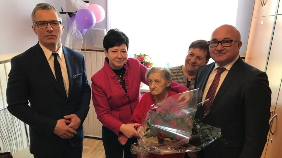 Pani Stefania szczęśliwą stulatką!