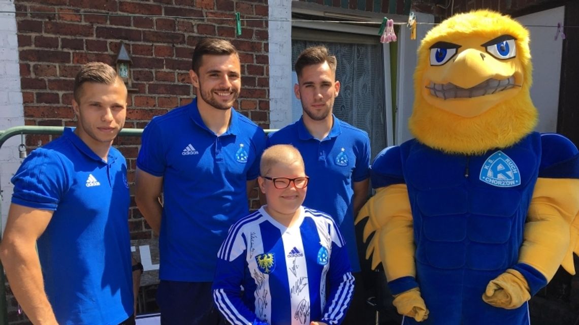 Piłkarze w odwiedzinach u Wiktorii