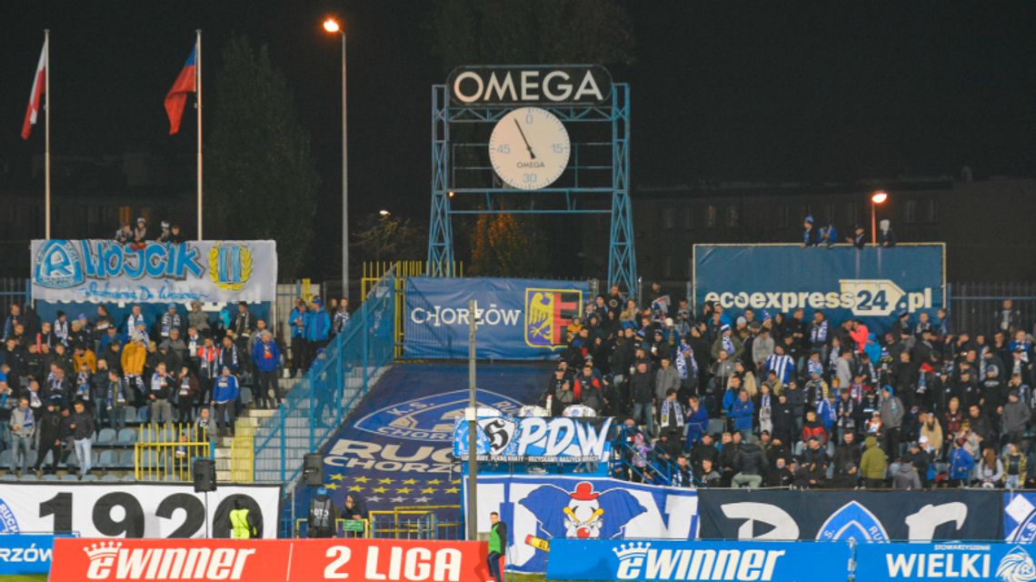 Planowane na sobotę spotkanie Ruchu Chorzów z Pogonią Siedlce przełożone. Powodem są zakażenia koronawirusem Planowane na sobotę spotkanie Ruchu Chorzów z Pogonią Siedlce przełożone. Powodem są zakażenia koronawirusem