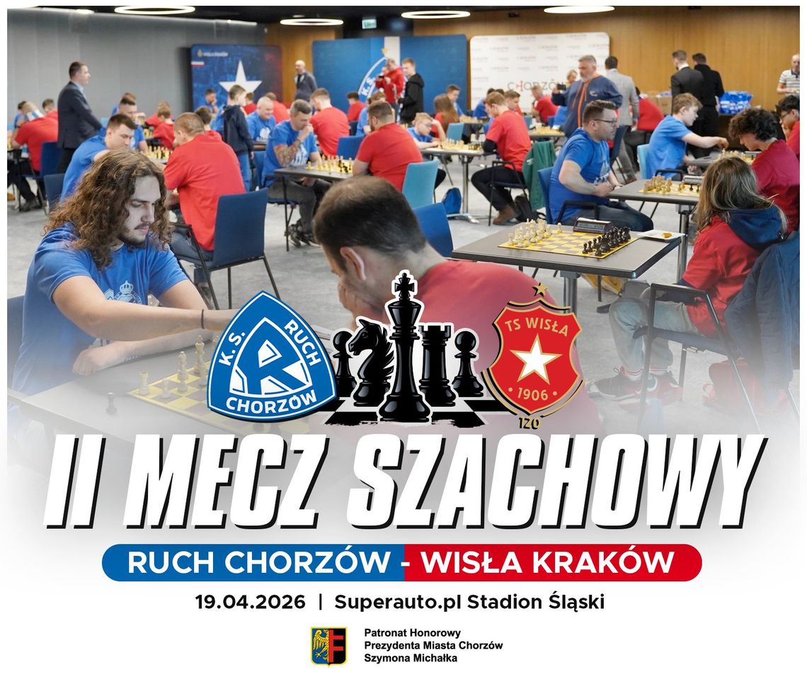 Pojedynek szachowy tuż przed Meczem Mistrzów! Ze sobą zmierzą się kibice Ruchu i Wisły