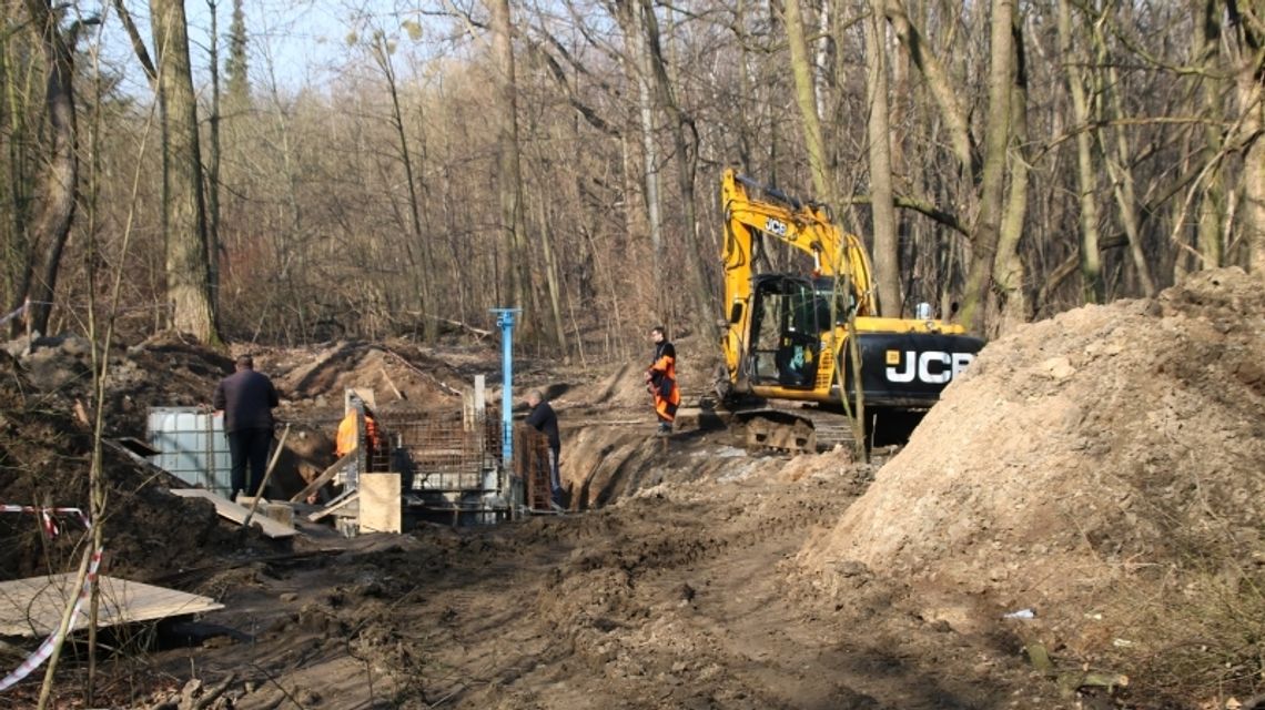Polder przeciwpowodziowy rośnie w oczach 