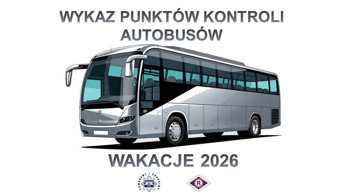 Policja przypomina o kontrolach autobusów przewożących dzieci na wakacje. Znamy miejsce kontroli w Świętochłowicach