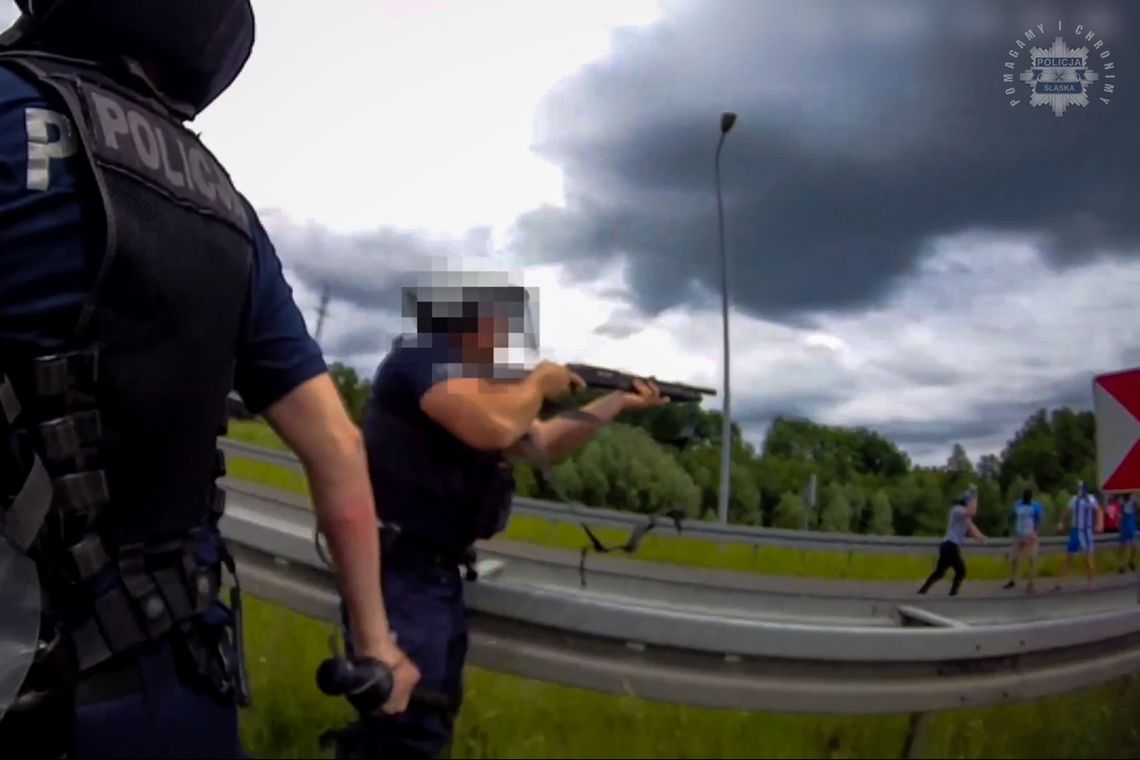 Policja zapobiegła starciu kiboli. Rozbiegli się po oddaniu strzału [WIDEO]